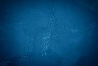 Eski grunge mavi beton desen duvar arkaplanı vignette ile.