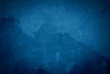 Eski grunge mavi beton desen duvar arkaplanı vignette ile.