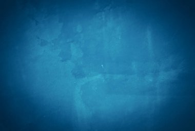 Eski grunge mavi beton desen duvar arkaplanı vignette ile.