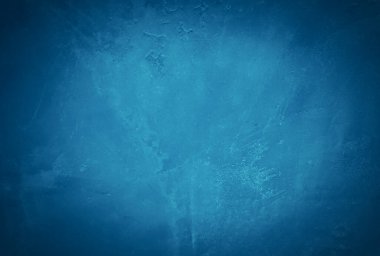 Eski grunge mavi beton desen duvar arkaplanı vignette ile.