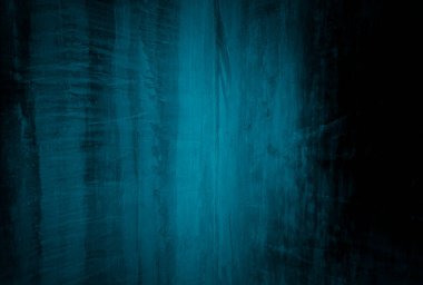 Vintage grunge mavi beton doku stüdyo duvarı arka planı vignette ile.