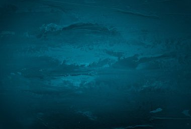 Vintage grunge mavi beton doku stüdyo duvarı arka planı vignette ile.