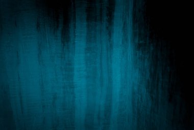 Vintage grunge mavi beton doku stüdyo duvarı arka planı vignette ile.