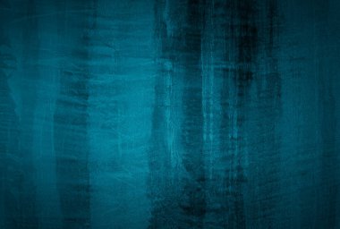 Vintage grunge mavi beton doku stüdyo duvarı arka planı vignette ile.