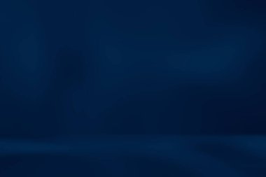 Soyut Lüks Derece Mavi arka plan. Siyah vignette Stüdyo Sancağıyla Pürüzsüz Koyu Mavi.