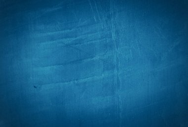 Vintage grunge mavi beton doku stüdyo duvarı arka planı vignette ile.