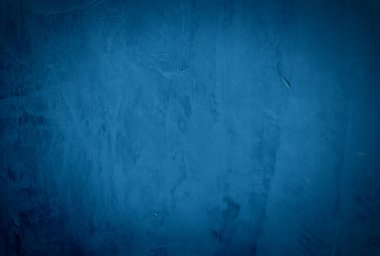 Eski grunge mavi beton desen duvar arkaplanı vignette ile.
