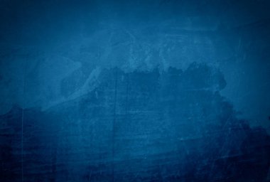 Eski grunge mavi beton desen duvar arkaplanı vignette ile.