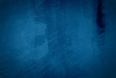 Eski grunge mavi beton desen duvar arkaplanı vignette ile.