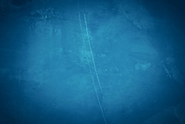 Eski grunge mavi beton desen duvar arkaplanı vignette ile.