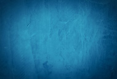 Eski grunge mavi beton desen duvar arkaplanı vignette ile.