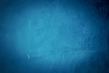 Eski grunge mavi beton desen duvar arkaplanı vignette ile.