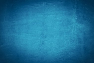 Eski grunge mavi beton desen duvar arkaplanı vignette ile.