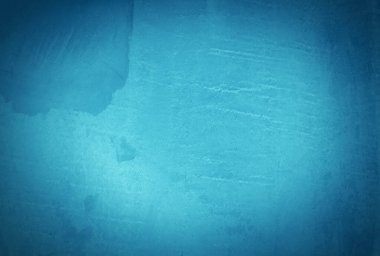 Eski grunge mavi beton desen duvar arkaplanı vignette ile.