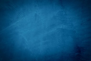 Eski grunge mavi beton desen duvar arkaplanı vignette ile.