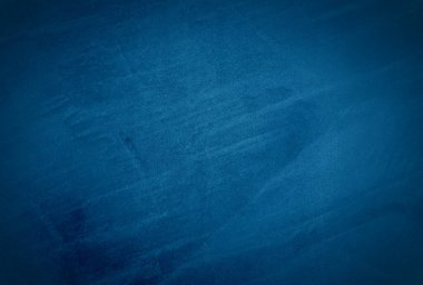 Vintage grunge mavi beton doku stüdyo duvarı arka planı vignette ile.