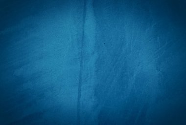 Vintage grunge mavi beton doku stüdyo duvarı arka planı vignette ile.