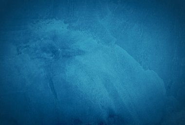 Eski grunge mavi beton desen duvar arkaplanı vignette ile.