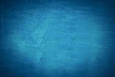 Eski grunge mavi beton desen duvar arkaplanı vignette ile.