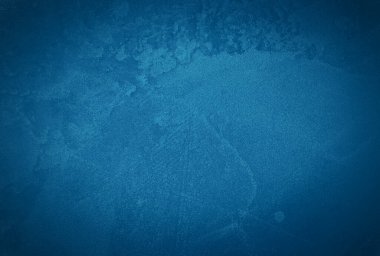 Vintage grunge mavi beton doku stüdyo duvarı arka planı vignette ile.