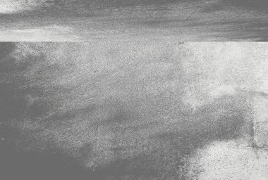 Beton duvarlı boş oda, gri arkaplan