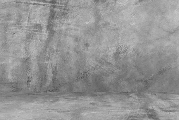 Tomt rum med betongvägg, grå bakgrund — Stockfoto