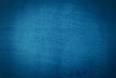 Vintage grunge mavi beton doku stüdyo duvarı arka planı vignette ile.