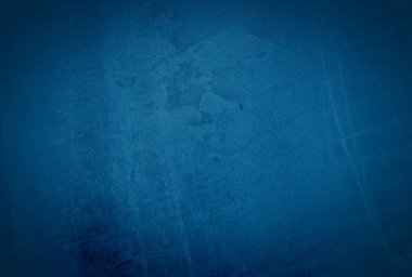 Vintage grunge mavi beton doku stüdyo duvarı arka planı vignette ile.