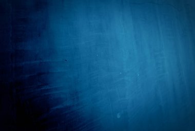 Vintage grunge mavi beton doku stüdyo duvarı arka planı vignette ile.