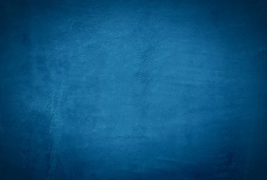 Eski grunge mavi beton desen duvar arkaplanı vignette ile.