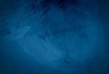 Eski grunge mavi beton desen duvar arkaplanı vignette ile.