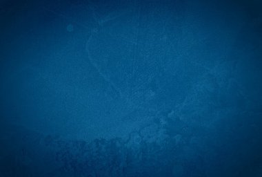 Vintage grunge mavi beton doku stüdyo duvarı arka planı vignette ile.