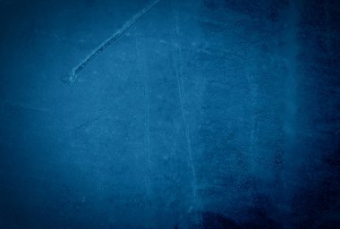 Eski grunge mavi beton desen duvar arkaplanı vignette ile.