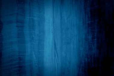 Vintage grunge mavi beton doku stüdyo duvarı arka planı vignette ile.