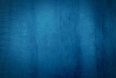 Vintage grunge mavi beton doku stüdyo duvarı arka planı vignette ile.