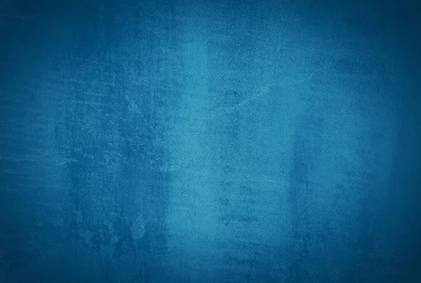 Vintage grunge mavi beton doku stüdyo duvarı arka planı vignette ile.
