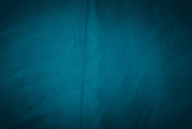 Vintage grunge mavi beton doku stüdyo duvarı arka planı vignette ile.