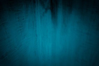 Vintage grunge mavi beton doku stüdyo duvarı arka planı vignette ile.