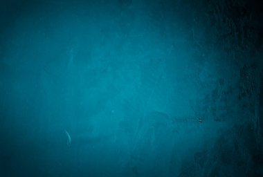 Vintage grunge mavi beton doku stüdyo duvarı arka planı vignette ile.