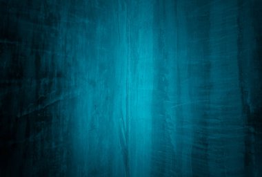 Vintage grunge mavi beton doku stüdyo duvarı arka planı vignette ile.