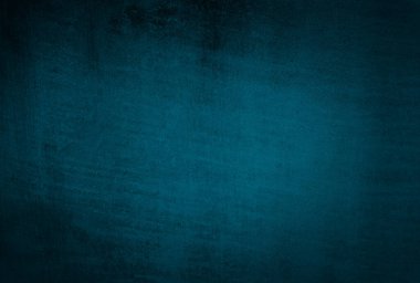 Vintage grunge mavi beton doku stüdyo duvarı arka planı vignette ile.