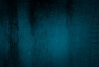 Vintage grunge mavi beton doku stüdyo duvarı arka planı vignette ile.