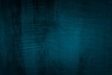 Vintage grunge mavi beton doku stüdyo duvarı arka planı vignette ile.