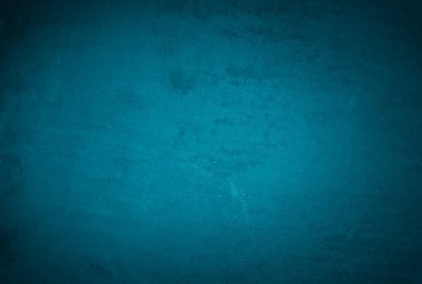 Vintage grunge mavi beton doku stüdyo duvarı arka planı vignette ile.