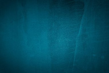 Vintage grunge mavi beton doku stüdyo duvarı arka planı vignette ile.