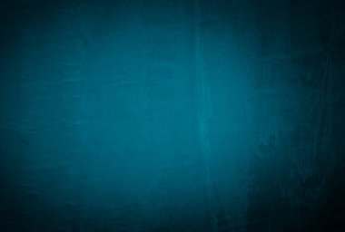 Vintage grunge mavi beton doku stüdyo duvarı arka planı vignette ile.