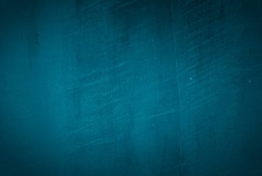 Vintage grunge mavi beton doku stüdyo duvarı arka planı vignette ile.