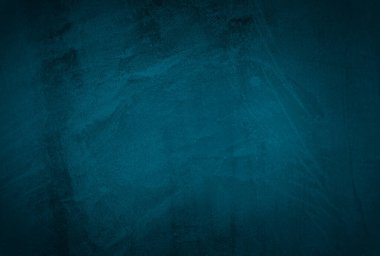 Vintage grunge mavi beton doku stüdyo duvarı arka planı vignette ile.