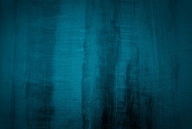 Vintage grunge mavi beton doku stüdyo duvarı arka planı vignette ile.