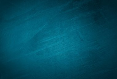 Vintage grunge mavi beton doku stüdyo duvarı arka planı vignette ile.